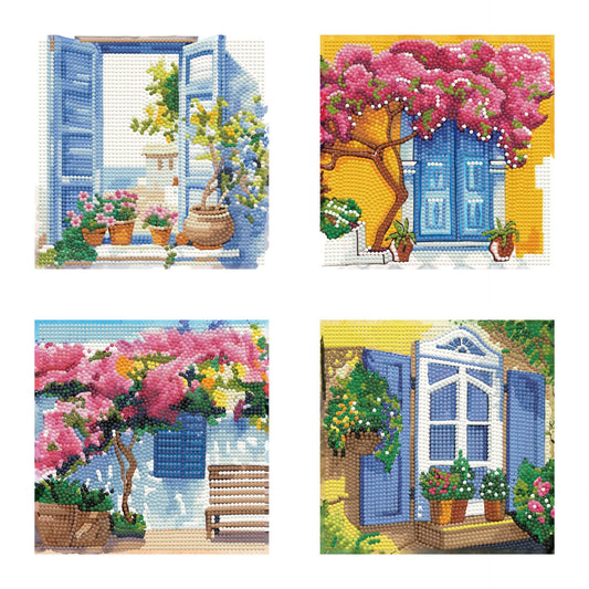Diamond Dotz Mini Dotz Set – Mediterranean Dreams – 4 Pack (13 x 13cm)