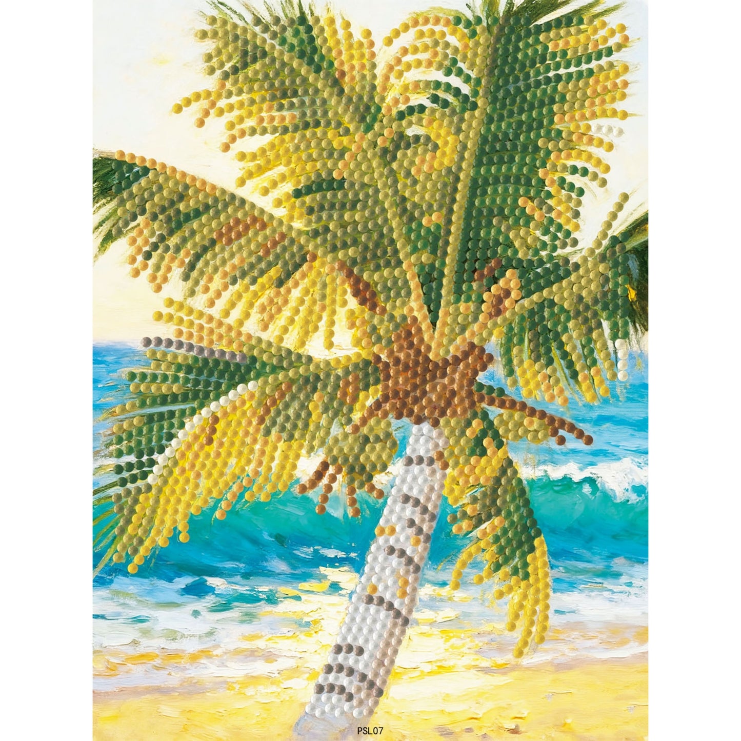 Diamond Dotz Stretched Canvas – Palm Tree – 15 x 20cm