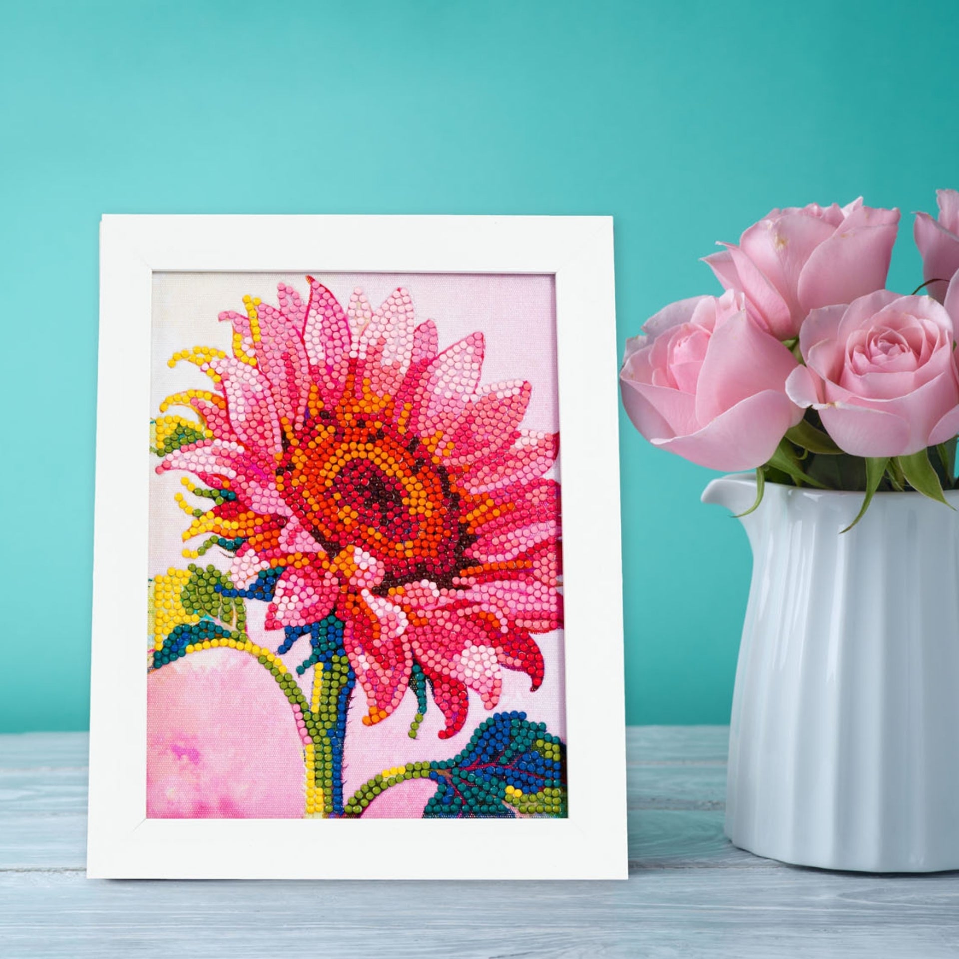 Diamond Dotz Stretched Canvas – Ruby Eclipse – 15 x 20cm