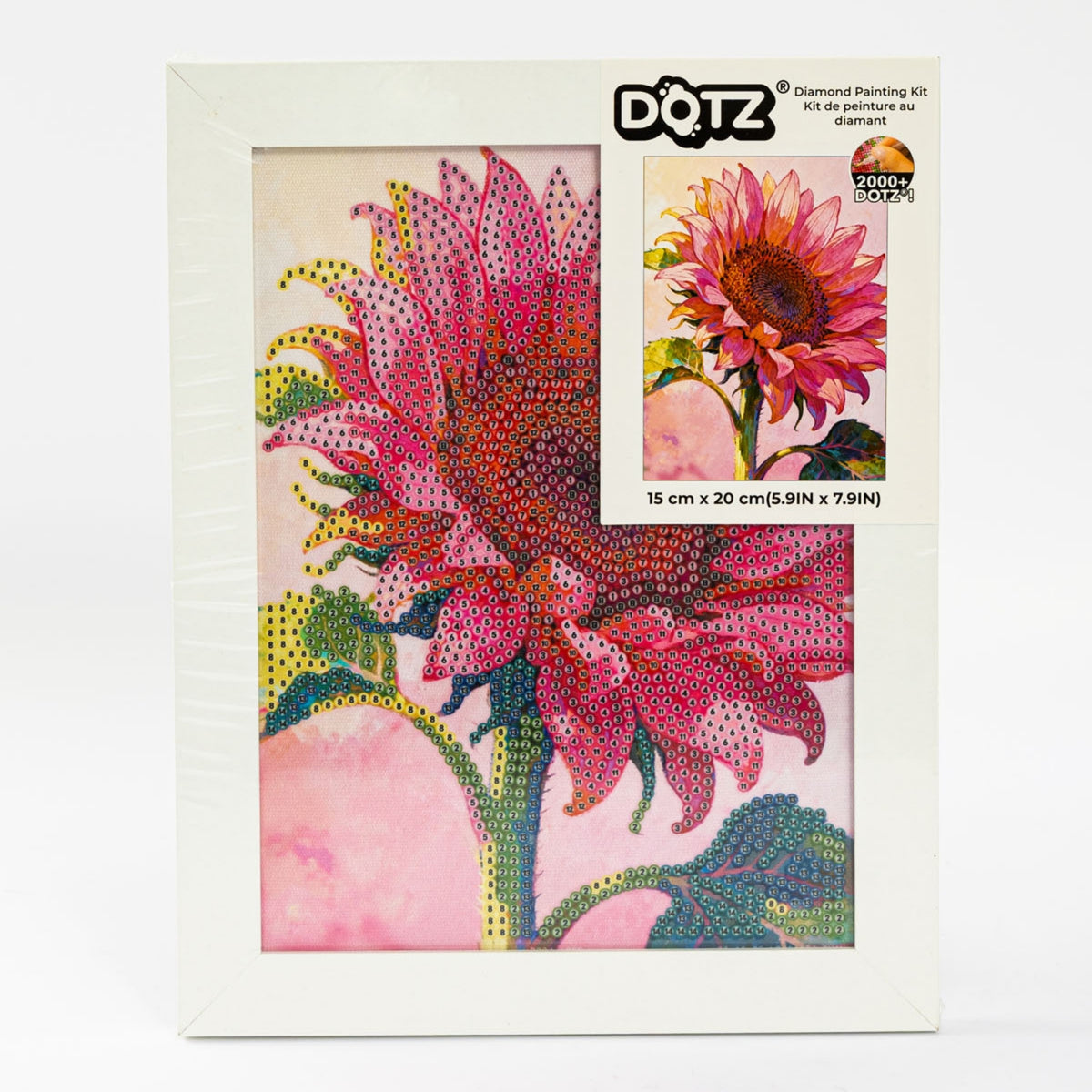 Diamond Dotz Stretched Canvas – Ruby Eclipse – 15 x 20cm
