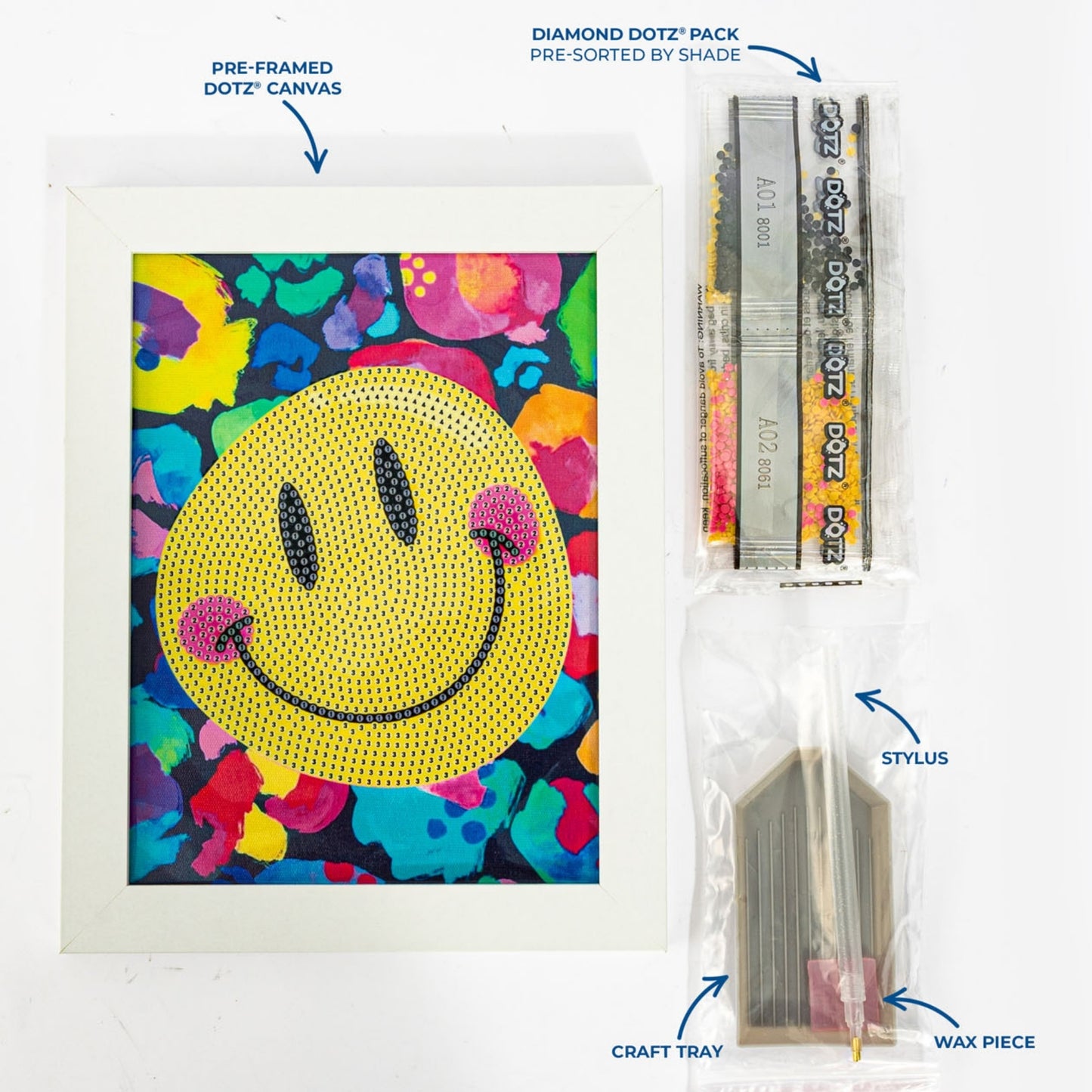 Diamond Dotz Stretched Canvas – Have a Nice Day – 15 x 20cm