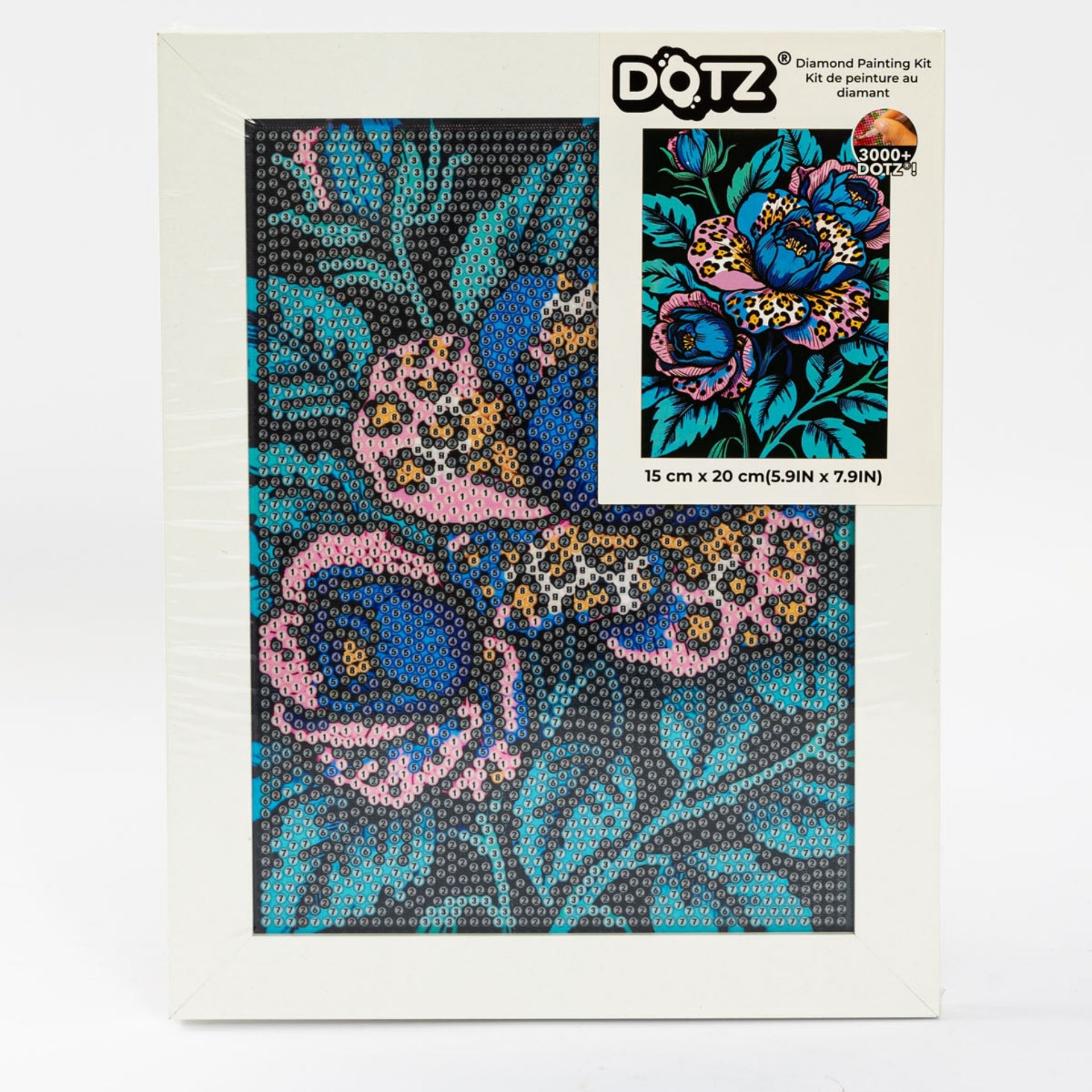 Diamond Dotz Stretched Canvas – Night Bloom – 15 x 20cm