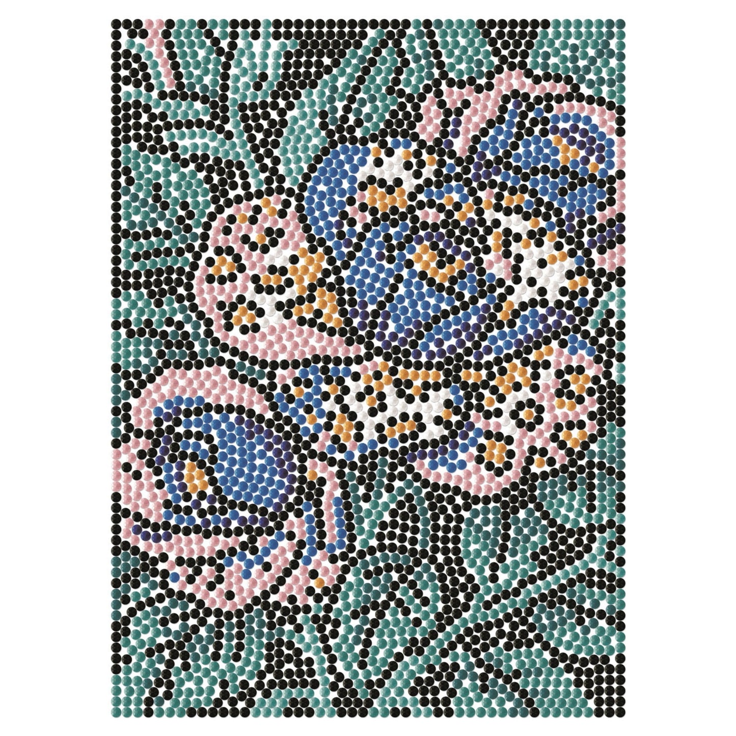 Diamond Dotz Stretched Canvas – Night Bloom – 15 x 20cm
