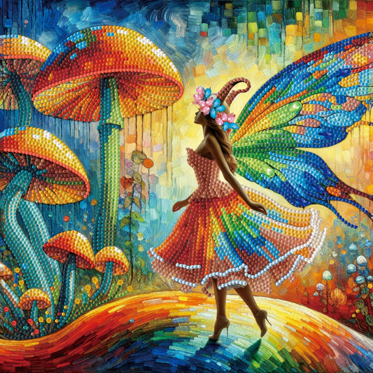 Diamond Dotz Stretched Canvas – Mosaic Fairyland – 30 x 30cm