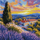 Diamond Dotz Stretched Canvas – Under the Lavender Sky – 30 x 30cm