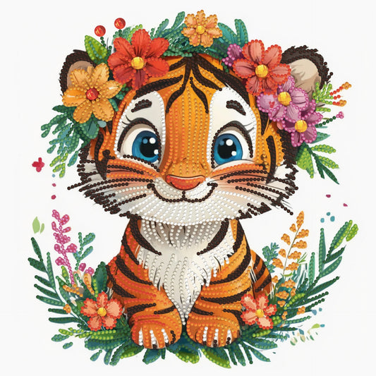 Diamond Dotz Stretched Canvas – Flower Cub – 30 x 30cm