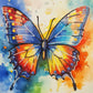 Diamond Dotz Stretched Canvas – Butterfly Flight – 30 x 30cm