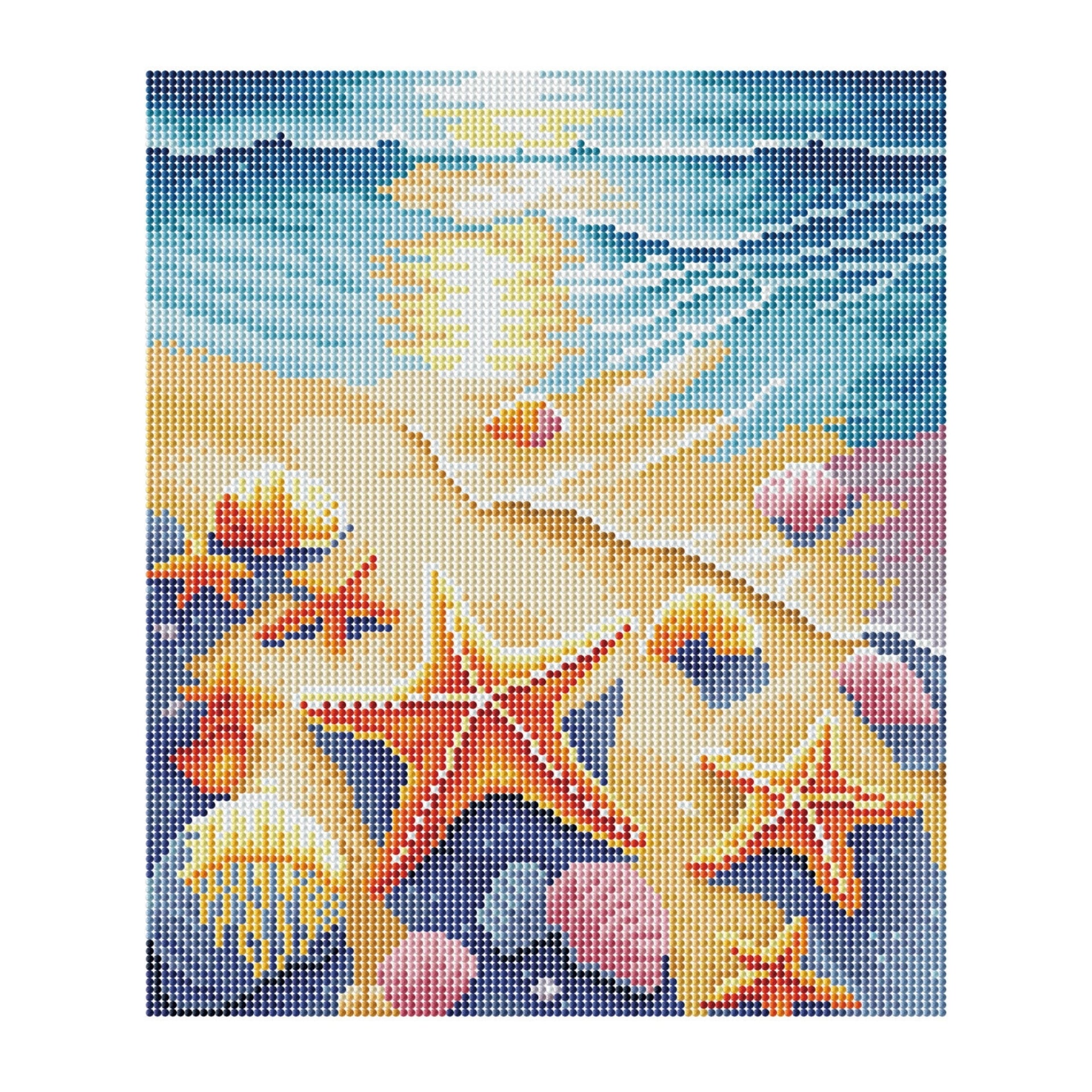 Diamond Dotz Stretched Canvas – Pearls of the Shore – 30 x 40cm