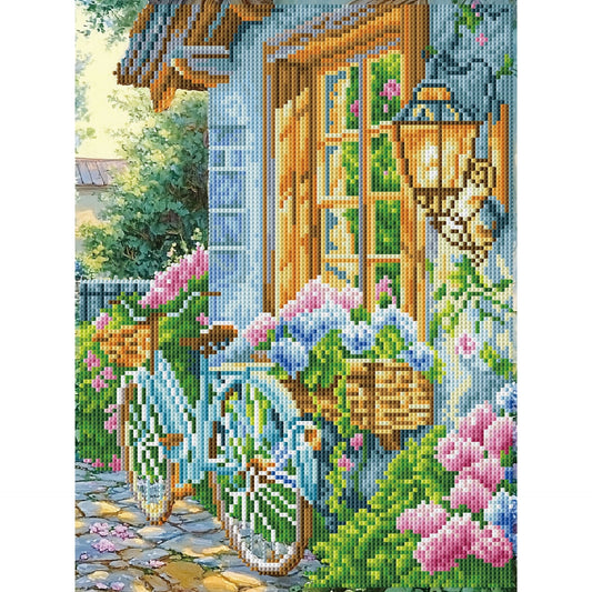 Diamond Dotz Stretched Canvas – French County Blooms – 30 x 40cm