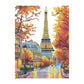 Diamond Dotz Stretched Canvas – Eiffel's Autumn Glow – 30 x 40cm