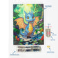 Diamond Dotz Stretched Canvas – Blue Dragon – 30 x 40cm