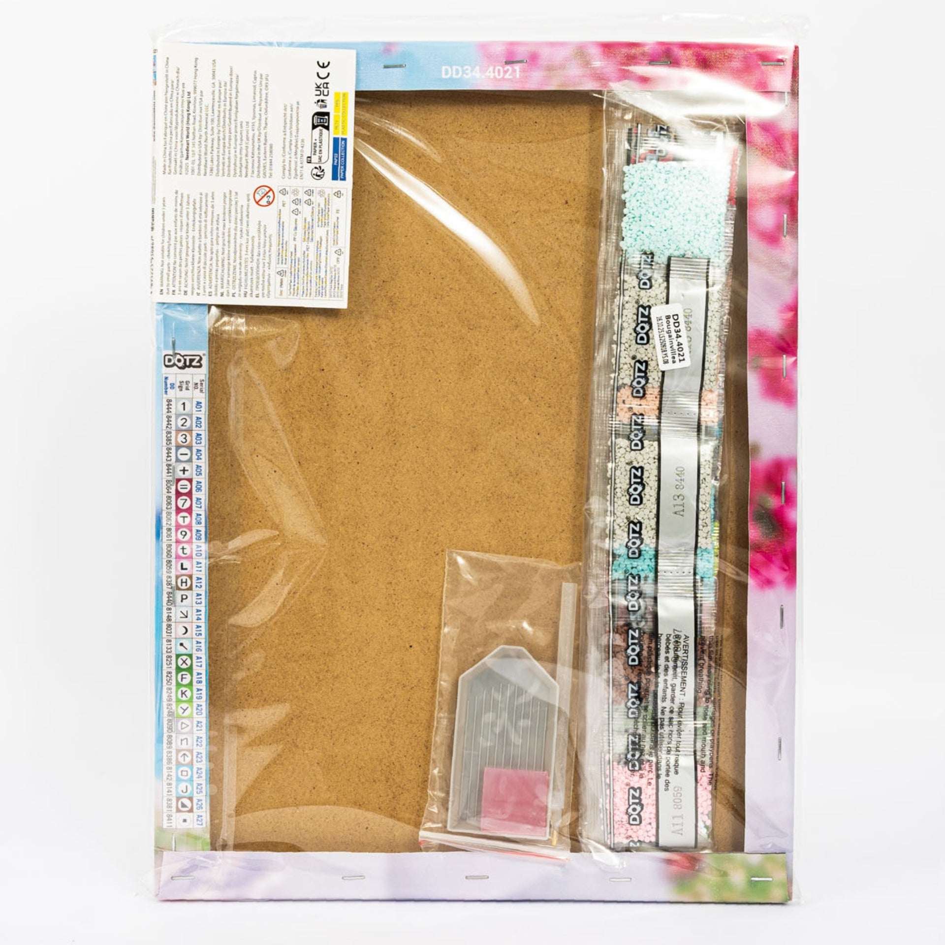 Diamond Dotz Stretched Canvas – Bougainvillea – 30 x 40cm