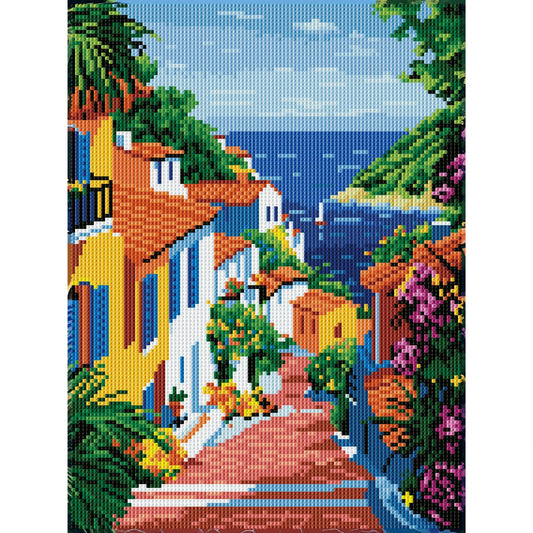 Diamond Dotz Stretched Canvas – Mediterranean – 30 x 40cm