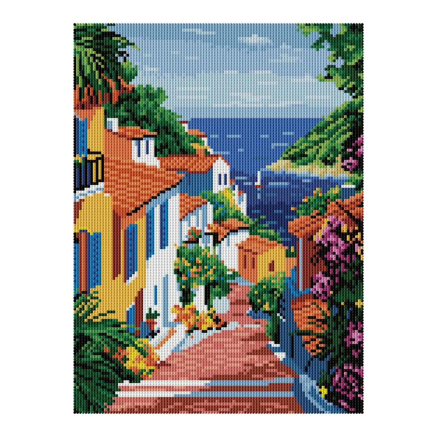 Diamond Dotz Stretched Canvas – Mediterranean – 30 x 40cm