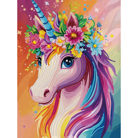 Diamond Dotz Stretched Canvas – Unicorn Princess – 30 x 40cm