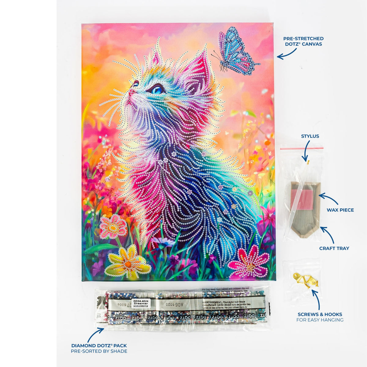 Diamond Dotz Stretched Canvas – Dreamer – 30 x 30cm