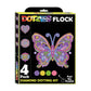 Diamond Dotz Neon Flock Black Set – Neon Mandalas – 4 Pack (20 x 25cm)