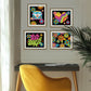 Diamond Dotz Neon Flock Black Set – Neon Peace & Love – 4 Pack (20 x 25cm)