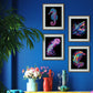 Diamond Dotz Neon Flock Black Set – Neon Sea Life – 4 Pack (20 x 25cm)