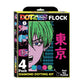 Diamond Dotz Neon Flock Black Set – Neon Anime – 4 Pack (20 x 25cm)
