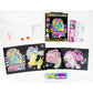 Diamond Dotz Neon Flock Black Set – Neon Retro Classic – 4 Pack (20 x 25cm)