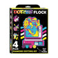 Diamond Dotz Neon Flock Black Set – Neon Retro Classic – 4 Pack (20 x 25cm)