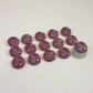 Sparks 22mm buttons - Rose - 15pieces