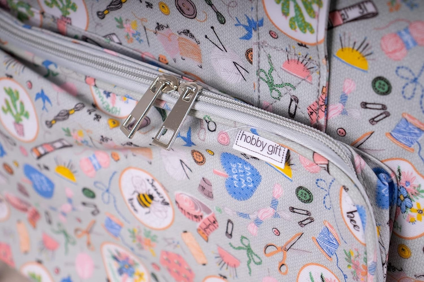 Hobby Gift Sewing Machine Bag – Homemade Print – Extra Large (20 x 43 x 37 cm) – Matt PVC Coated