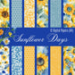 Digital Kit A4 Papers Sunflower Days - 12 designs