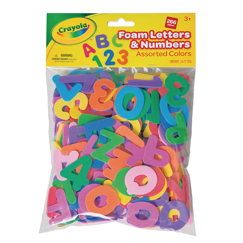 Crayola Foam 266 Letters & Numbers
