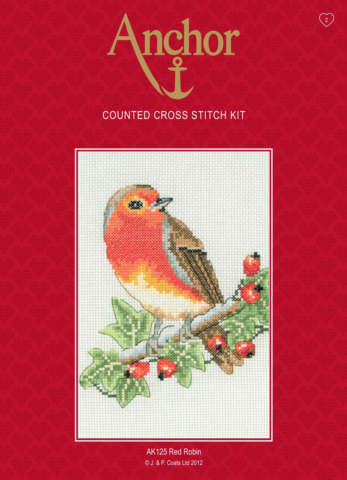 Anchor Counted Cross Stitch Kit Red Robin