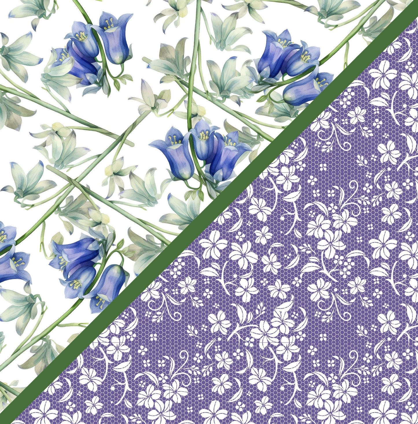 Digital Kit A4 Papers Bluebell Woods - 12 Designs