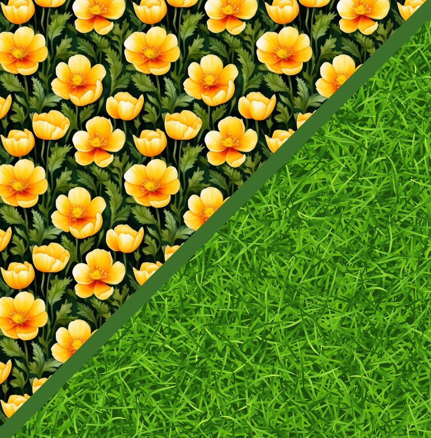 Digital Kit A4 Papers Buttercup Fields - 12 Designs
