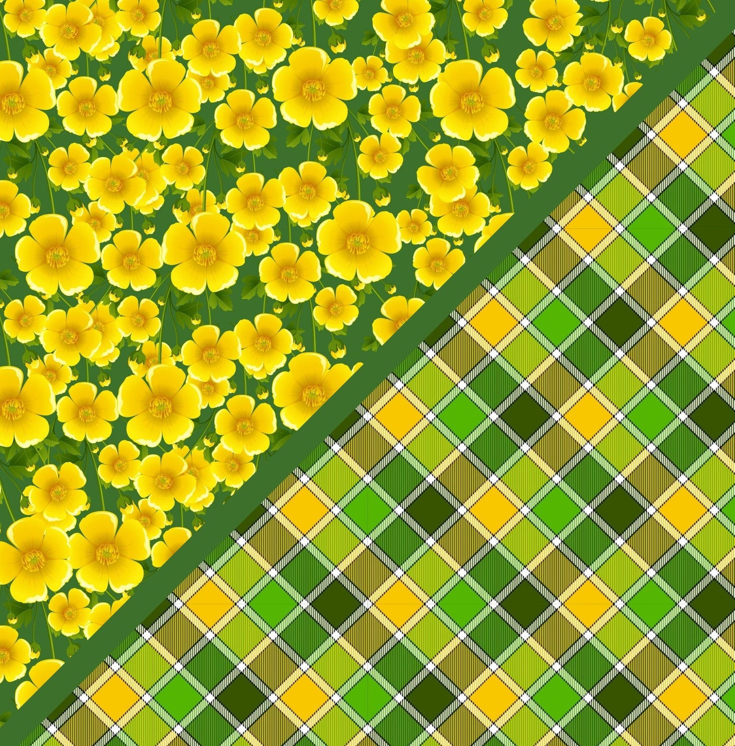 Digital Kit A4 Papers Buttercup Fields - 12 Designs
