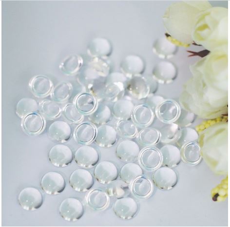 Dress My Crafts Water Droplet Embellishments 50/Pkg-#4