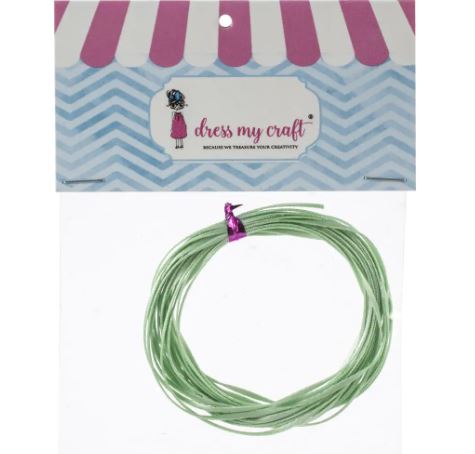 Dress My Crafts Satin Ribbon Twine 3m-Green