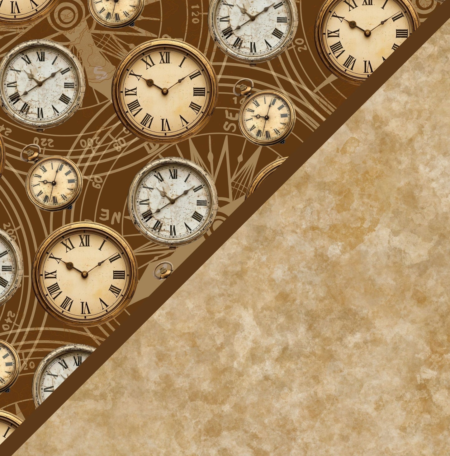 Digital Kit A4 Papers Clockwork Chronicles - 12 Designs