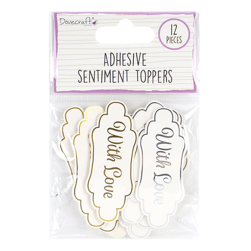 Dovecraft Essentials Die Cut Toppers - With Love