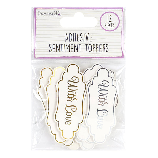 Dovecraft Essentials Die Cut Toppers - With Love