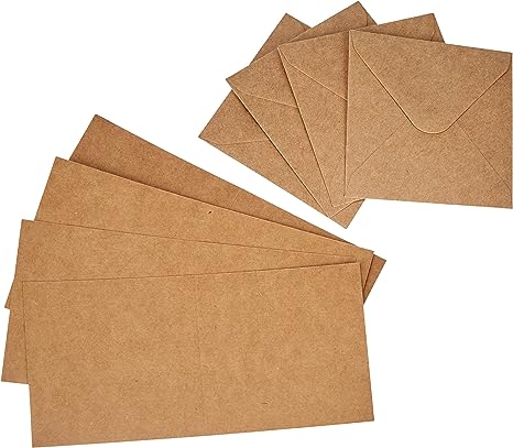 Dovecraft 20 Mini Kraft 3x3 Cards & Envelopes