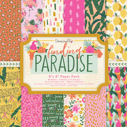 Dovecraft Finding Paradise FSC 8x8 Paper Pack