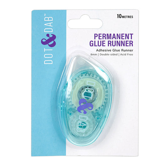 Dot & Dab Permanent Adhesive Roller 8mm x 10m