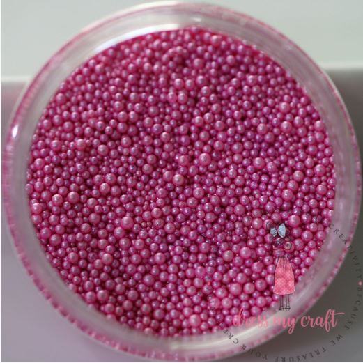 Dress My Craft Flower Pearls 1oz-Pink