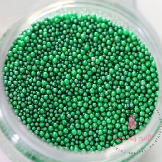 Dress My Craft Flower Pearls 1oz-Green