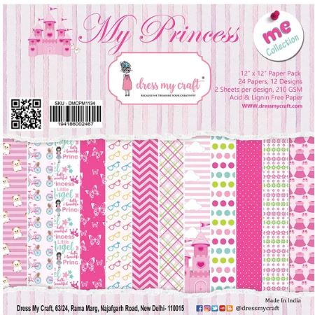 Dress My Crafts Paper Pad 12X12 - My Princess