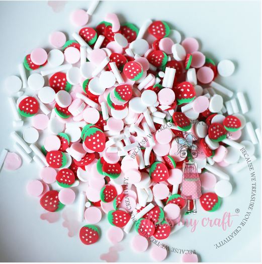 Dress My Crafts Shaker Elements 8gm-Strawberry Confetti Mix
