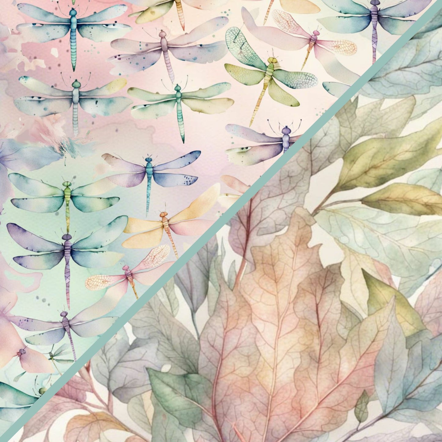 Digital Kit A4 Papers Dragonfly Dreams - 12 designs