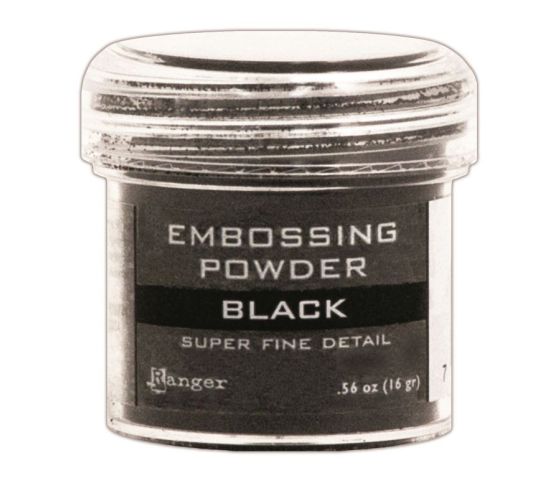 Ranger Embossing Powder-Super Fine Black