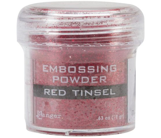 Ranger Embossing Powder-Red Tinsel