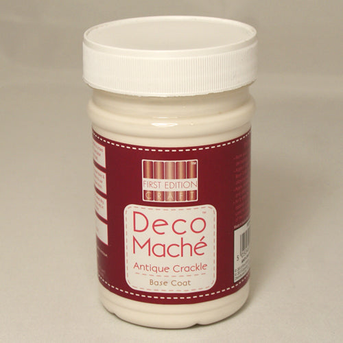 First Edition Deco Mache Antique Crackle Base LG